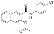 CAS#: 84100-15-2， 3-[(4-Chlorophenyl)carbamoyl]naphthalen-2-yl acetate