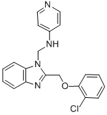 CAS#: 84138-35-2， 2-((O-Chlorophenoxy)Methyl)-1-((4-Pyridylamino)Methyl)Benzimidazole