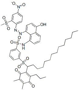 CAS#: 84285-28-9， 3-[1-(4,5-Dimethyl-3,6-Dioxo-2-Propyl-1-Cyclohexa-1,4-Dienyl)Tetradecylsulfonyl]-N-[(8Z)-8-[(2-Methylsulfonyl-4-Nitrophenyl)Hydrazinylidene]-5-Oxonaphthalen-1-Yl]Benzenesulfonamide