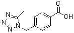 结构式 CAS# 842972-18-3, 4-[(5-甲基-1H-四唑-1-基)甲基]苯甲酸