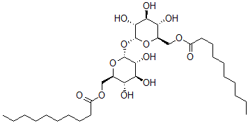 CAS#: 84396-34-9， alpha-D-Glucopyranoside, 6-O-(1-oxodecyl)-alpha-D-glucopyranosyl, 6-decanoate
