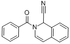 structure of CAS# 844-25-7, 1-Cyano-2-Benzoyl-1,2-Dihydroisoquinoline;2-(Oxo-Phenylmethyl)-1H-Isoquinoline-1-Carbonitrile;2-Phenylcarbonyl-1H-Isoquinoline-1-Carbonitrile;Nsc25428
