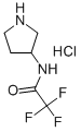 structure of CAS# 84424-06-6, 3-(Trifluoroacetamido)Pyrrolidine Hydrochloride;3-(TRIFLUOROACETAMIDO)PYRROLIDINE HYDROCHLORIDE 98+%;3-(TRIFLUOROACETAMIDO)PYRROLIDINE HYDROCHLORIDE;N-(3-Pyrrolidinyl)-2,2,2-Trifluoroacetamide