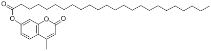 structure of CAS# 84434-52-6, 4-Methylumbelliferyl Lignocerate;(4-Methyl-2-Oxo-Chromen-7-Yl) Tetracosanoate;Tetracosanoic Acid (4-Methyl-2-Oxo-7-Chromenyl) Ester;Lignoceric Acid (2-Keto-4-Methyl-Chromen-7-Yl) Ester