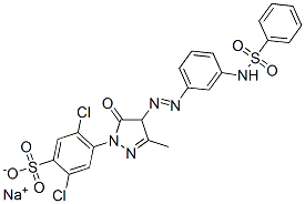 CAS#: 84434-54-8， Sodium 2,5-Dichloro-4-[4,5-Dihydro-3-Methyl-5-Oxo-4-[[3-[(Phenylsulphonyl)Amino]Phenyl]Azo]-1H-Pyrazol-1-Yl]Benzenesulphonate