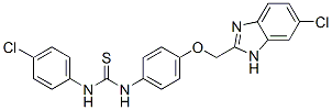 CAS#: 84483-99-8， 3-[4-[(5-Chloro-3H-Benzoimidazol-2-Yl)Methoxy]Phenyl]-1-(4-Chlorophenyl)Thiourea
