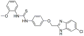 CAS#: 84484-07-1， 3-[4-[(5-Chloro-3H-Benzoimidazol-2-Yl)Methoxy]Phenyl]-1-(2-Methoxyphenyl)Thiourea