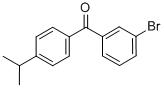 structure of CAS# 844879-27-2, 3-Bromo-4'-Iso-Propylbenzophenone;3-BROMO-4'-ISO-PROPYLBENZOPHENONE