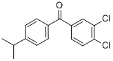 structure of CAS# 844885-26-3, 3,4-Dichloro-4'-Iso-Propylbenzophenone;3,4-DICHLORO-4'-ISO-PROPYLBENZOPHENONE