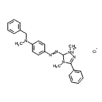 CAS#: 84522-21-4， 5-({4-[Benzyl(methyl)amino]phenyl}diazenyl)-1,4-dimethyl-3-phenyl-4,5-dihydro-1H-1,2,4-triazol-1-ium chloride