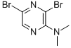 structure of CAS# 84539-07-1, 3,5-Dibromo-N,N-Dimethylpyrazinamine;3,5-DIBROMO-N,N-DIMETHYLPYRAZINAMINE