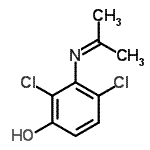 CAS#: 84540-51-2， 2,4-Dichloro-3-(isopropylideneamino)phenol