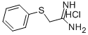 structure of CAS# 84544-86-5, 2-(Phenylthio)Acetamidine Hydrochloride;(1-Amino-2-Phenylsulfanyl-Ethylidene)Ammonium;[1-Amino-2-(Phenylthio)Ethylidene]Ammonium;(1-Amino-2-Phenylsulfanyl-Ethylidene)Azanium