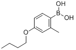 structure of CAS# 845551-43-1, 4-Butoxy-2-Methylphenylboronic Acid;4-BUTOXY-2-METHYLPHENYLBORONIC ACID