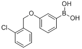 structure of CAS# 845551-45-3, 3-(2'-Chlorobenzyloxy)Phenylboronic Acid