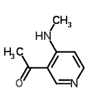 CAS 登录号：84575-46-2， 1-[4-(甲基氨基)-3-吡啶基]乙酮