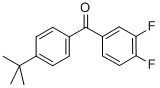 structure of CAS# 845781-01-3, 4-Tert-Butyl-3',4'-Difluorobenzophenone;4-TERT-BUTYL-3',4'-DIFLUOROBENZOPHENONE