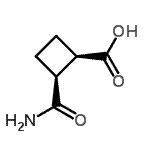CAS#: 84585-78-4， (1R,2S)-2-Carbamoylcyclobutanecarboxylic acid
