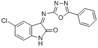 CAS#: 84640-85-7， 5-Chloro-3-(5-Phenyl-1,3,4-Oxadiazol-2-Ylimino)-2-Indolinone