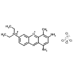 CAS#: 84642-69-3， 1,3-Diamino-7-(diethylammonio)-4-methylphenoxazin-5-ium tetrachlorozincate(2-)