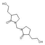 CAS#: 84697-12-1， 1,1'-Methylenebis[3-(2-hydroxyethyl)-2-pyrrolidinone]