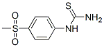 structure of CAS# 84783-67-5, 1-(4-Methylsulphonylphenyl)Thiourea;(4-Mesylphenyl)Thiourea;1-(4-Methylsulphonylphenyl)Thiourea