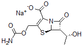 CAS#: 84845-58-9， (5R)-3-[[(Aminocarbonyl)Oxy]Methyl]-6b-[(R)-1-Hydroxyethyl]-7-Oxo-4-Thia-1-Azabicyclo[3.2.0]Hept-2-Ene-2-Carboxylic Acid Sodium Salt