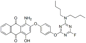 CAS#: 84873-35-8， 1-Amino-2-[4-[[4-(Dibutylamino)-6-Fluoro-1,3,5-Triazin-2-Yl]Oxy]Phenoxy]-4-Hydroxyanthraquinone