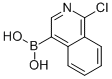 结构式 CAS# 848841-48-5, 1-氯-4-异喹啉基硼酸