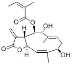 CAS#: 84886-38-4， 2-Methyl-2-Butenoic Acid (3aS-(3aR*,4S*(Z),5S*,6E,9S*,10Z,11aS*))-2,3,3a,4,5,8,9,11a-Octahydro-5,9-Dihydroxy -6,10-Dimethyl-3-Methylene-2-Oxocyclodeca(b)Furan-4-Yl Ester