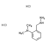 structure of CAS# 849021-12-1, 2-(Hydrazinomethyl)-N,N-dimethylaniline dihydrochloride;2-(Dimethylamino)benzylhydrazine dihydrochloride;2-(hydrazinylmethyl)-N,N-dimethylaniline dihydrochloride;2-Difluoromethyl-2H-pyrazole-3-carboxylic acid