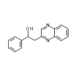 structure of CAS# 849021-27-8, 1-Phenyl-2-(2-quinoxalinyl)ethanol;1-Phenyl-2-quinoxalin-2-yl ethanol;1-phenyl-2-quinoxalin-2-ylethan-1-ol;1-Phenyl-2-quinoxalin-2-ylethanol
