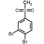 结构式 CAS# 849035-70-7, 1,2-二溴-4-(甲基磺酰基)苯