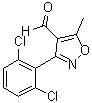 结构式 CAS# 849060-70-4, 3-(2,6-二氯苯基)-5-甲基异恶唑-4-甲醛