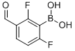 structure of CAS# 849062-09-5, 2,6-Difluoro-3-Formylphenylboronic Acid