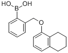 structure of CAS# 849062-10-8, B-[2-[[(5,6,7,8-Tetrahydro-1-naphthalenyl)oxy]methyl]phenyl]-Boronic acid;(2-(((5,6,7,8-Tetrahydronaphthalen-1-Yl)Oxy)Methyl)Phenyl)Boronic Acid;(1',2',3',4'-Tetrahydro-5-Naphthyloxy)Methylphenylboronic Acid