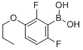 结构式 CAS# 849062-14-2, 2,6-二氟-3-丙氧基苯硼酸