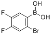 structure of CAS# 849062-34-6, 2-Bromo-4,5-Difluorophenylboronic Acid