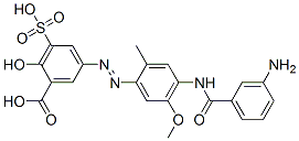 CAS#: 84912-16-3， 5-[[4-[(3-Aminobenzoyl)Amino]-5-Methoxy-2-Methylphenyl]Azo]-3-Sulphosalicylic Acid
