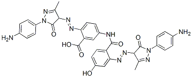 CAS#: 84963-13-3， 2-[[1-(4-Aminophenyl)-4,5-Dihydro-3-Methyl-5-Oxo-1H-Pyrazol-4-Yl]Azo]-5-[[2-[[1-(4-Aminophenyl)-4,5-Dihydro-3-Methyl-5-Oxo-1H-Pyrazol-4-Yl]Azo]-4-Hydroxybenzoyl]Amino]Benzoic Acid