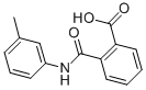 structure of CAS# 85-72-3, N-m-Tolylphthalamic Acid;2-[[(3-Methylphenyl)Amino]-Oxomethyl]Benzoic Acid;Aids-167131;Aids167131