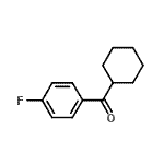 structure of CAS# 85014-02-4, Cyclohexyl(4-fluorophenyl)methanone;Cyclohexyl 4-fluorophenyl ketone;cyclohexyl(4-fluorophenyl)methanone