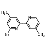 structure of CAS# 850413-36-4, 6-Bromo-4,4'-dimethyl-2,2'-bipyridine
