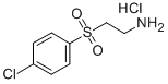 structure of CAS# 85052-88-6, 2-(4-Chlorobenzenesulfonyl)-Ethylamine Hydrochloride;{2-[(4-Chlorophenyl)Sulfonyl]Ethyl}Amine Hydrochloride;2-(4-CHLOROBENZENESULFONYL)-ETHYLAMINE HYDROCHLORIDE;2-(4-CHLOROBENZENESULFONYL)-ETHYLAMINE HCL