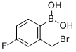 结构式 CAS# 850568-01-3, (2-溴甲基-4-氟苯)硼酸