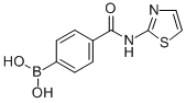 结构式 CAS# 850568-26-2, 4-(2-噻唑基)氨基羰基苯硼酸