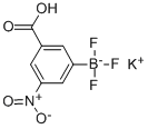 结构式 CAS# 850623-76-6, (3-羧基-5-硝基苯基)三氟硼酸钾