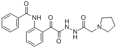 CAS#: 85080-20-2， 1-Pyrrolidineacetic Acid, 2-((2-(Benzoylamino)Phenyl)Oxoacetyl)Hydrazide