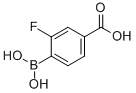 结构式 CAS# 851335-07-4, 4-羧基-2-氟苯硼酸