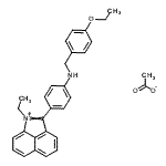 CAS#: 85187-78-6， 2-{4-[(4-Ethoxybenzyl)amino]phenyl}-1-ethylbenzo[cd]indolium acetate